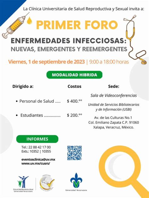 PRIMER FORO ENFERMEDADES INFECCIOSAS Facultad De Medicina Xalapa