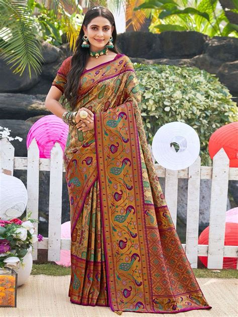 Sangam Prints Vaibhavi Silk Vol Kanjivaram Silk Elegant Look Saree