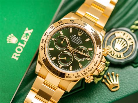 ROLEX DAYTONA COSMOGRAPH Ref 116508 JOHN MAYER Green Dial 18k Yellow