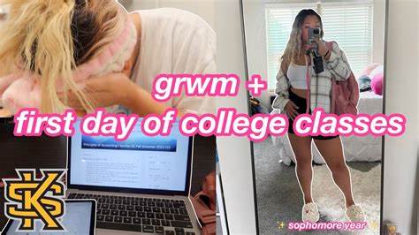 First Day Of College Classes 2022 Grwm Vlog Kennesaw State