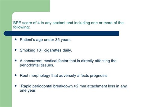 Risk Factors In Periodontal Disease