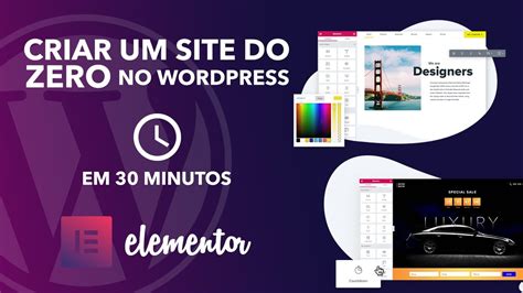 Como Criar Um Site Do Zero No Wordpress Em Min Youtube