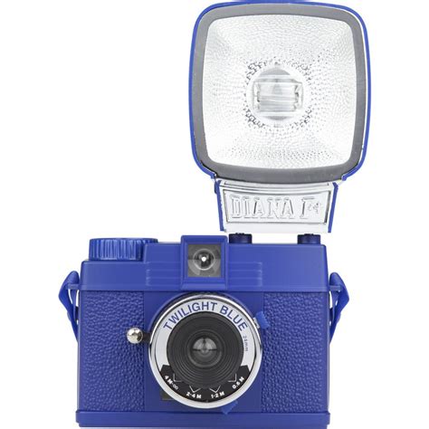 Lomography Diana Mini Camera And Flash Twilight Blue Sportique