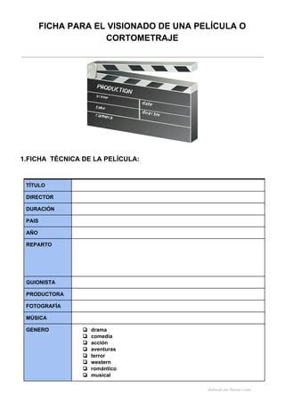 Ficha Para El Visionado De Una Pel Cula Pdf