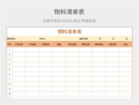 Bom管理表格 Bom管理excel表格下载 觅知网