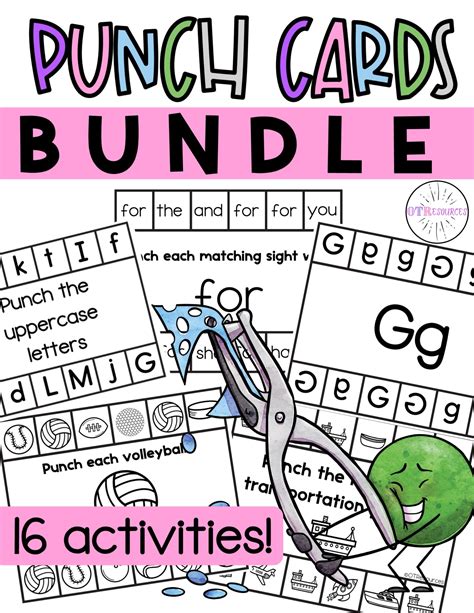 Hole Punch Cards Fine Motor Activity The Ot Toolbox