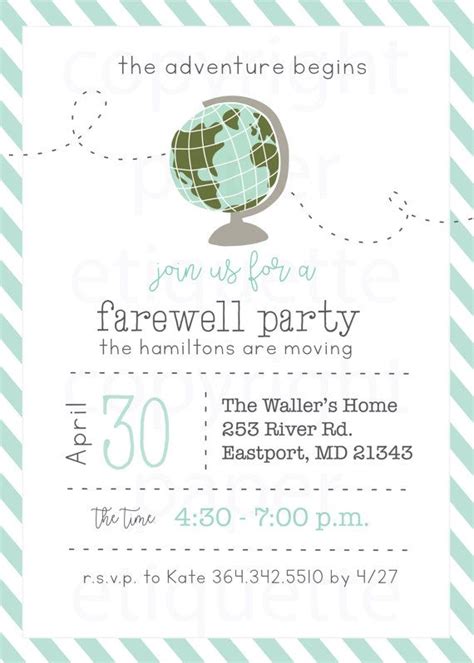 Going Away Party Moving Party Invitation Beer Packing Party Farewell Party Invitations Farewell