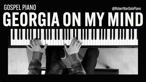 Ray Charles Georgia On My Mind Solo Piano Youtube