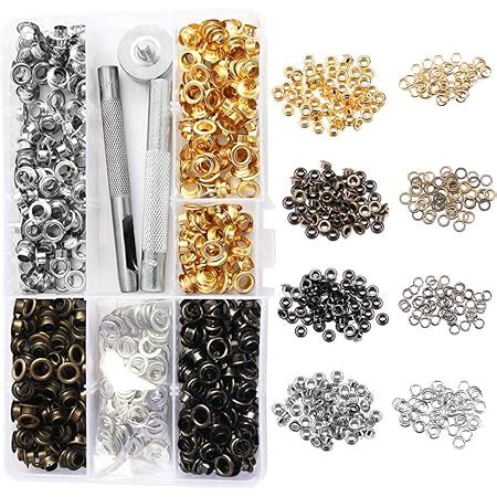 200 Pcs œillet couture MEZOOM 6 mm Kit d outils à oeillet couture