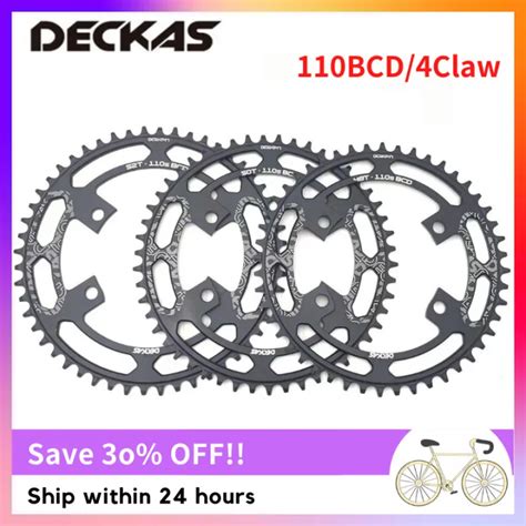 Deckas 110bcd 4 Claw Chainring Road Bike Narrow Wide Chainwheel For Shimano R7000 R8000 R9100