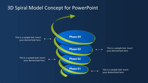 3d Spiral Model Concept For Powerpoint Slidemodel