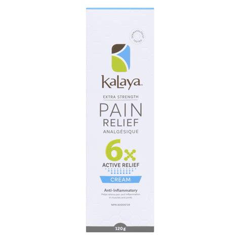 Kalaya Extra Strength Pain Relief Cream 120 G WeShine Ca Health