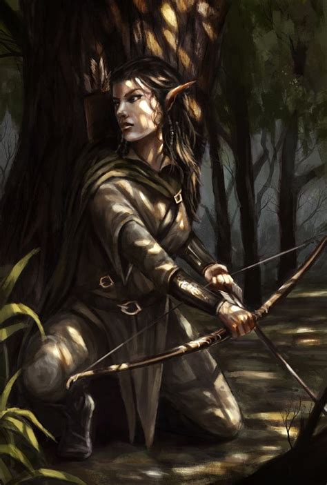 Wood Elf By Bakirasan On Deviantart Wood Elf Female Elf Fantasy