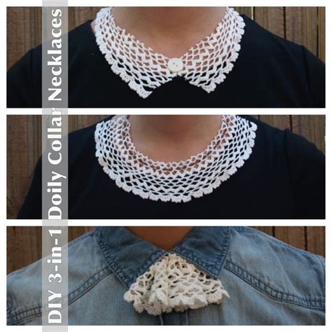 The Modernette Diy Doily Collar Necklace