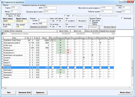 Пресметка на плата од НЕТО Zonel Software