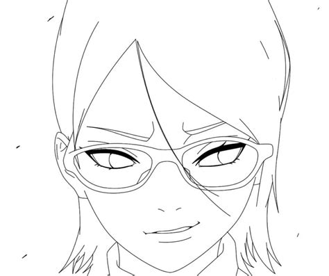 Coloriage Mitsuki Boruto Sarada T L Charger Et Imprimer Gratuit Sur