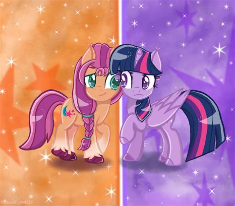 Safe Artist Famouseagle Sunny Starscout Twilight