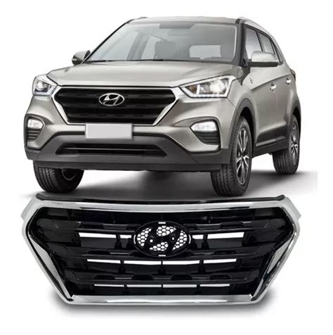 Grade Radiador Moldura Cromada Hyundai Creta 2016 2017 2019