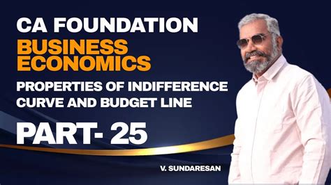 Properties Of Indifference Curve And The Budget Line Ii Ca Cma