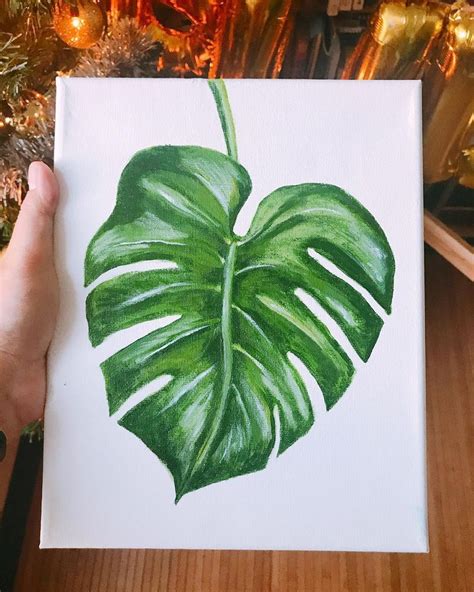 Art Of Amrei On Instagram Monstera For Teejai Acrylic On Canvas