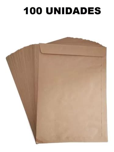 Envelope A4 Pardo Kraft Natural Skn 34 24x34 Cx C 100 Un MercadoLivre