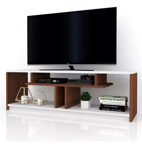 Mesa Lcd Led Mueble Moderno Living Rack Linea Moderna Color Marr N