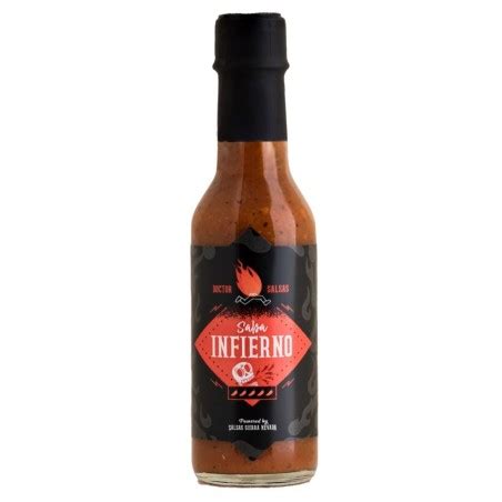 Infierno Hot Sauce By Doctor Salsas Extreme Heat