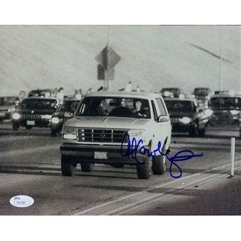 Al Cowlings Signed 8x10 Photo Driving OJ'S White Bronco Police Chase ...