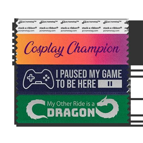 Convention Ribbons and Badges for Fan Events | pc/nametag