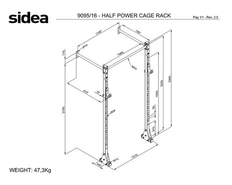 Half Power Cage Rack Sidea Fitness Company