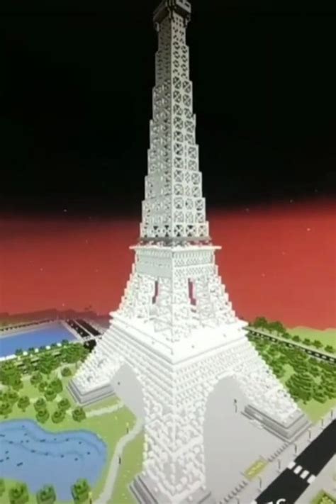 Эйфелева башня в Майнкрафт | Eiffel tower, Building, Tower