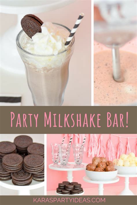 Karas Party Ideas Party Milkshake Bar Karas Party Ideas