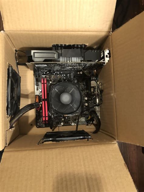 The Cardboard Box Pc I Built While I Have Nothing Better To Do At Home R Pcmasterrace