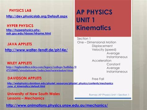 Ppt Ap Physics Unit 1 Kinematics Powerpoint Presentation Free Download Id 2583137