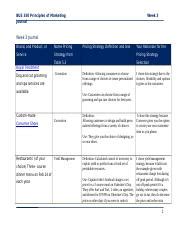 Week 3 Journal Entry Template Docx BUS 330 Principles Of Marketing