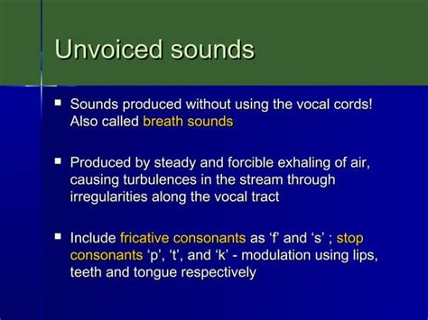 Acoustics Of Speech The Voice Mechanism Ppt