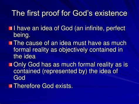 Ppt The First Proof For Gods Existence Powerpoint Presentation Free