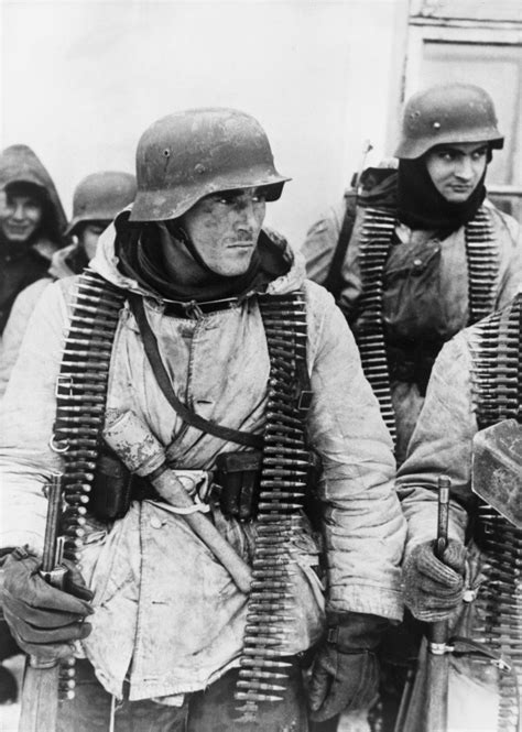 German Soldiers Winter Uniform Eastern Front Rcolorization