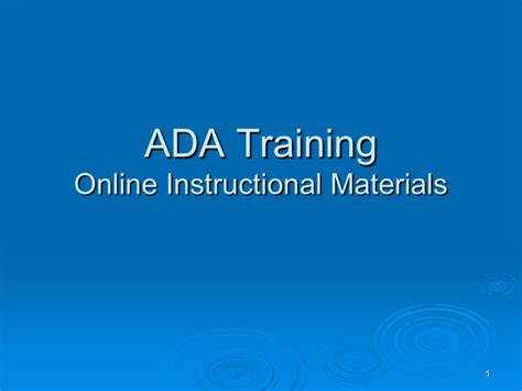 Ada Training Academic Technologies And Innovation