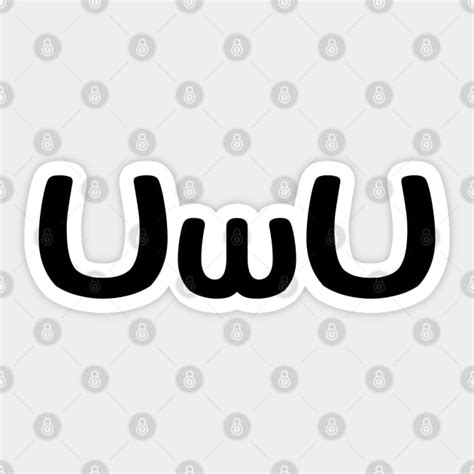 Uwu Happy Anime Face Emoticon Asian Sticker Teepublic