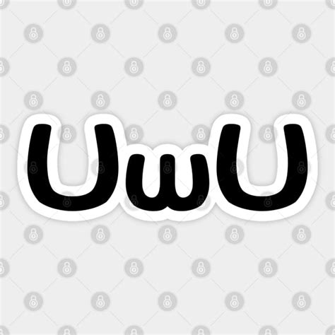 Uwu Happy Anime Face Emoticon Asian Sticker Teepublic