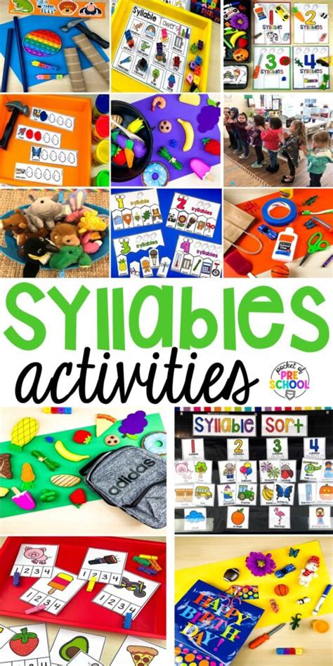 Top 17 Fun Syllable Activities For Preschool Pocket Of Preschool