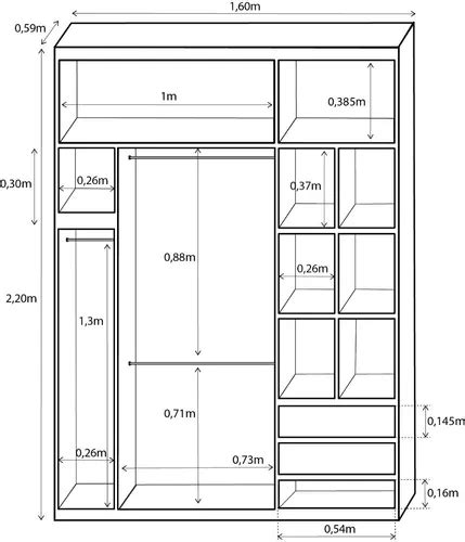 Placard Ropero Melamina 1 60x2 20 Puertas Corredizas En Venta En