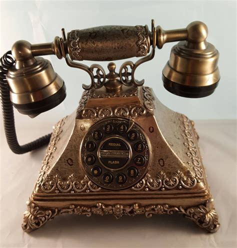 French Victorian Style Phone Vintage Decorative Phone Bronze Etsy