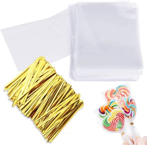 Amazon Augshy Cake Pop Bags 300 Pcs Cellophane Treat Bags 3x5