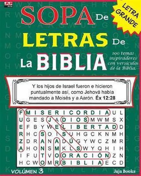 Spanish Bible Word Search Sopa De Letras De La Biblia Vol Men Jaja