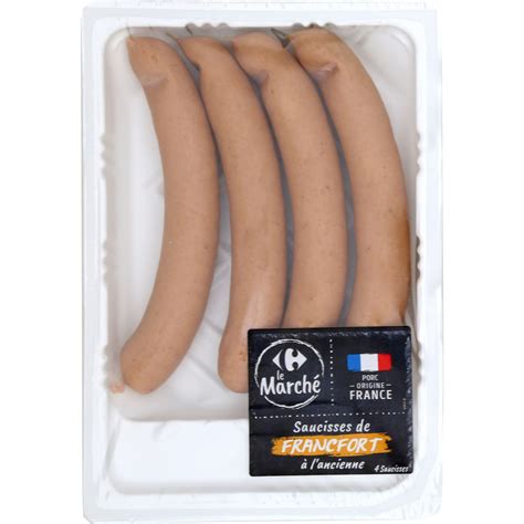 Saucisses De Francfort L Ancienne Carrefour Le Marche La Barquette