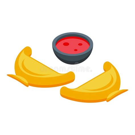 Chile National Food Icon Isometric Vector Country People Stock Vector