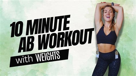 Minute Ab Workouts With Weights For Popping Abdominals The