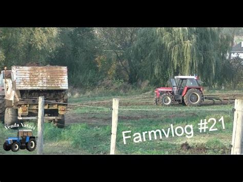 Farmvlog 21 Zetor Crystal 10145 Zaorání hnoje Hnojení Zetor